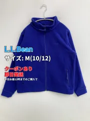L.L.Bean エルエルビーン ブルゾン M(10/12) ブルー 無地 ワンポイント ブランドロゴ ミドル丈 フードなし ジップアップ メンズ レディースのサムネイル