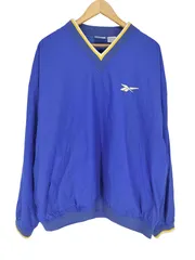 リーボック Reebok ロゴ刺繍Vネックナイロンピステ メンズ  XLのサムネイル
