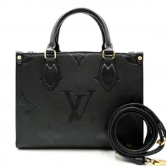 LOUIS VUITTON(ルイ・ヴィトン)オンザゴーPM ハンドバッグ ショルダーバッグ モノグラム・アンプラント ノワール ブラック ゴールド金具 2WAY M45659【中古】のサムネイル