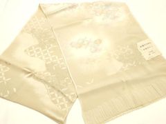 平和屋着物◎西陣 六通柄袋帯 正倉院花文 金糸 正絹 逸品 BAAX0015qw
