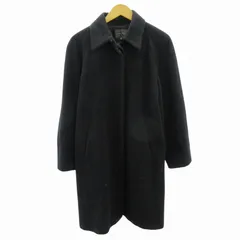 カルバンクラインシーケー Calvin Klein C.K ステンカラーコート アンゴラ ウール混 ロング丈 6 黒 ブラック 0802 ●ECOのサムネイル