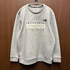 新品 ノースフェイス ロゴ刺繍 スウェット SWEATSHIRTS ベージュXS