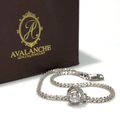 美品 AVALANCHE  アヴァランチ SILVER 925 ブレスレット ジルコニア レディース メンズ アクセサリー _201のサムネイル