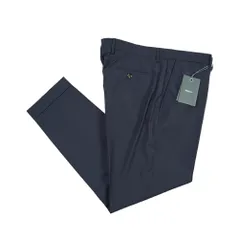 BERWICH ベルウィッチ / YRETRO レトロ スラックス ノータック パンツ 春夏 メンズ ポリエステル ウール ストレッチ ネイビー イタリア製 443979のサムネイル