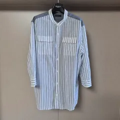 100)CHASECULT チェイスカルット メンズ ストライプ 7分 リネンシャツのサムネイル