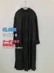 CLANE クラネ ワンピース 0 ブラック ストレッチ 無地 長袖 ティアード ロング・マキシ丈 レディースのサムネイル