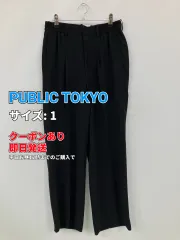 PUBLIC TOKYO パブリックトウキョウ スラックス 1 ブラック レディースのサムネイル