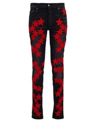 値下げ不可 AMIRI CHEMIST LEATHER STARS JEAN - メルカリ