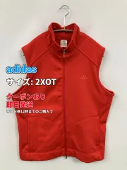 adidas アディダス ベスト 2XOT レッド 無地 ワンポイント レディースのサムネイル