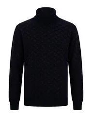 ヘルノ メンズ アウター ニット・セータートルネック HERNO Midnight Blue ブルーのサムネイル