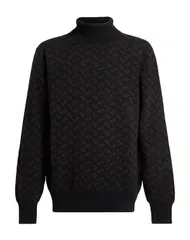 ヘルノ メンズ アウター ニット・セータートルネック HERNO Black ブラックのサムネイル