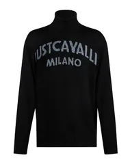 ジャストカバリ メンズ アウター ニット・セータートルネック JUST CAVALLI Black ブラックのサムネイル
