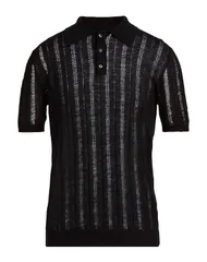 ロベルトコリーナ メンズ トップス ポロシャツ ROBERTO COLLINA Black ブラックのサムネイル