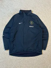 M 必須アイテム) 00's NIKE オールドスクール インテルミラン ウィンドブレーカー ジャケット ネイビーのサムネイル