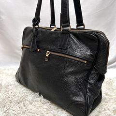 美品 アニアリ ミニブリーフケース ブラック シボ革 カモフラ 迷彩 B5