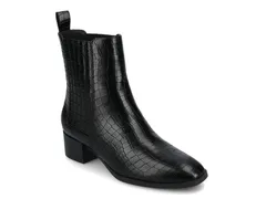 ジャーニー レディース シューズ ブーツ・レインブーツ Journee Wrenley Bootie Black Croc Print ブラックのサムネイル