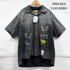 ミハラヤスヒロ 26SS Hand Drawing Print Shirt 落書き風 プリント 半袖 開襟 シャツ J16SH184 メンズ 46 ISItems【USED】【古着】【中古】50162585のサムネイル