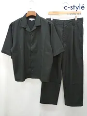E159 [人気] ASTRONOMY アストロノミー シャツ パンツ L ブラック 半袖 セットアップ | ★のサムネイル