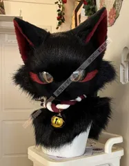 着ぐるみヘッド ファースーツ 犬 黒 ブラック 全頭ヘッド ケモノ マスク ぬいぐるみ コスプレ コスチューム kigurumi CSZ72P154のサムネイル
