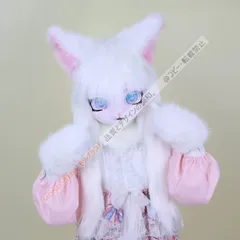 着ぐるみヘッド 猫 立ち耳 白 全頭ヘッド ケモノ マスク ファースーツ ぬいぐるみ コスプレ コスチューム kigurumi CSZ72P074のサムネイル