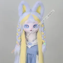着ぐるみヘッド キツネ ライトブルー 全頭ヘッド ケモノ マスク ファースーツ ぬいぐるみ コスプレ コスチューム kigurumi CSZ72P045のサムネイル