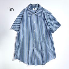 美品✨イッセイミヤケデザインスタジオ ストライプシャツ 半袖 赤