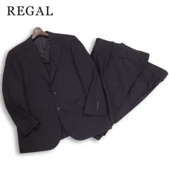 パンツ2本★ REGAL リーガル 春夏 背抜き★ セットアップ スーツ 大きいサイズ Sz.100BE6 メンズ 紺 ネイビー ビジネスのサムネイル