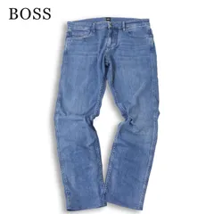 BOSS ボス ヒューゴボス 【DELAWARE】 イタリア製生地★ USED加工 ストレッチ スリム デニム パンツ ジーンズ Sz.34 メンズのサムネイル
