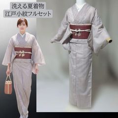 夏着物 紗 小紋 フルセット 正絹 夏帯 四季対応小物 未着用 - メルカリ