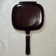 アサヒ軽金属 角型フライパン ガラス蓋付き 21cm ライトグリーン 