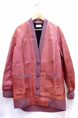 【228710】＜レア＞LAMBSKIN LEATHER CARDIGAN COACH コーチ  ラムスキン　レザーカーディガン ジャケットのサムネイル