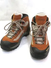 【228058】mont-bell モンベル  ハイカット トレッキングブーツ　ヌバック×キャンバス　ビブラムソール  ・23.5 ベージュ/ブラウンのサムネイル