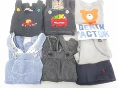  プチバトー ポロラルフローレン ミキハウス ロンパース 半袖 Tシャツ ハーフパンツ 8点 70cm～F キッズ 中古のサムネイル