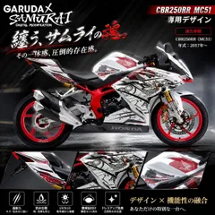 残り1枚ホンダ HONDA CBR250RR MC51 ボディデカール SAMURAI 2017年式以降 メカニカルデザイン ホワイトのサムネイル