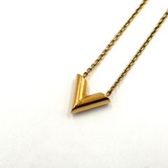 極美品！ ルイヴィトン エッセンシャルV ゴールド ネックレス 23A