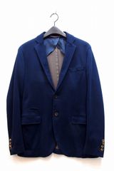 eleventyイレブンティ】ウールジャケット ネイビー XL肘当て付【美品