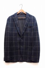 eleventyイレブンティ】ウールジャケット ネイビー XL肘当て付【美品