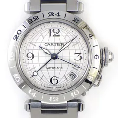 カルティエ Cartier 腕時計 パシャC メリディアン W31078M7 シルバー文字盤 デイト 夜光針/インデックス SS 自動巻き 【中古】のサムネイル