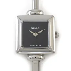 グッチ GUCCI 腕時計 バングルウォッチ スクエア 1900L スクエア ブラック文字盤 SS クオーツアナログ 【中古】のサムネイル