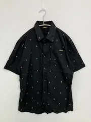 KARL KANI シャツ/ブラウス L ブラック コットン 刺繍 その他総柄 ミドル丈 半袖 レギュラーカラー メンズのサムネイル