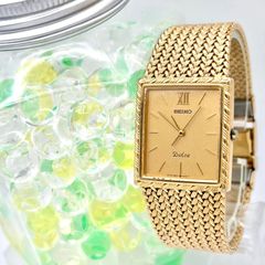 稼動品 SEIKO DOLCE ドルチェ 2Pダイヤ ゴールドメッシュ 腕時計
