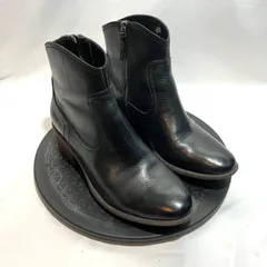 Clarks ショートブーツ レザー ブラック サイドジップ 24cmのサムネイル