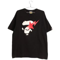 M コム・デ・ギャルソン ブラック ハート ワッペン ストライプ ブルー