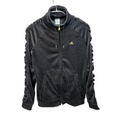Adidas Women's Golf Wear Velour Jacket, Size L, Black, Women's Outerwear, Autumn/Winter