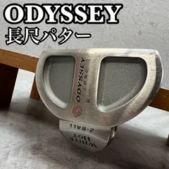 長尺　ODYSSEY　オデッセイ　WHITEHOT　２･BALL　メンズゴルフ　PT　パター　ネオマレット　ベントネック　45.9インチ　右利き用のサムネイル
