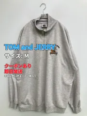 TOM and JERRY トムアンドジェリー スウェット M グレー スウェット 前面プリント バックプリント 刺繍 長袖 ブランドロゴ レディースのサムネイル