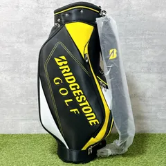 新品未使用 ブリヂストン BRIDGESTONE GOLF キャディバッグ CBG21Y 軽量 9型 ゴルフバッグ 黒 黄 送料無料【K943】のサムネイル