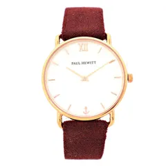 【新品】【１年保証】腕時計 レディース ボルドー ポールヒューイット Paul Hewitt 33mm シェル ボルドーベルト PH-M-R-P-34S 並行輸入品 プレゼント ギフト 実用的 かわいい 可愛い オシャレ おしゃれ ブランドのサムネイル