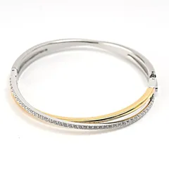 【新品】スワロフスキー バングル Hyperbola 5689720 ゴールド シルバー Mサイズ レディース SWAROVSKIのサムネイル