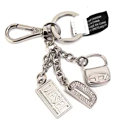 【新品】ディーゼル キーホルダー キーチャーム  X10209-P6471-HA060 シルバー メンズ レディース DIESELのサムネイル